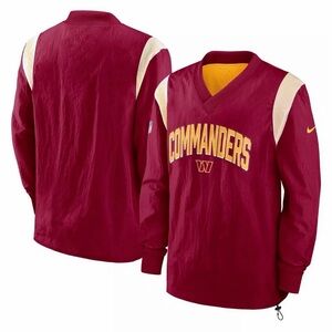 Nike
Men's Burgundy Washington Commanders V-neck Pullover Windshirt Jacket
New